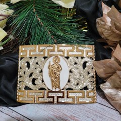 Saint jude San Judas Western belt Buckle Rose Gold Silver Heavy Zinc Alloy