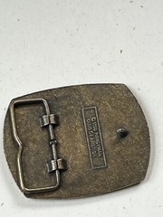 1996 Handyman Club of America Antique Goldtone Metal Belt Buckle – 3 x 2 and 3/8