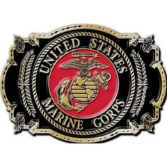 United States Marine Corps First To Fight Belt Buckle