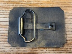 Belt Buckle Pioneer Cowboy Tall in the Saddle Brass Buckle Vintage