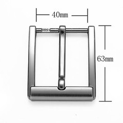Premium Belt Buckle Men&rsquo;s 40mm Wide Silver Shiny – Belt Buckle for…