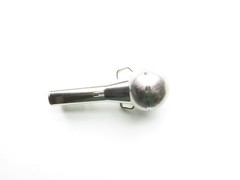 MICROPHONE BELT BUCKLE, ZINC ALLOY, SILVER/CHROME COLOR, 5&Prime; X 2&Prime;, 3D SCULPTED