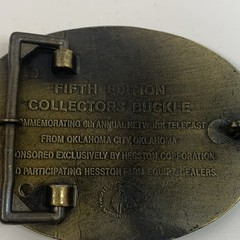 National Finals Rodeo Hesston 1979 NFR Belt Buckle -Brass (5th Edition) Bronco