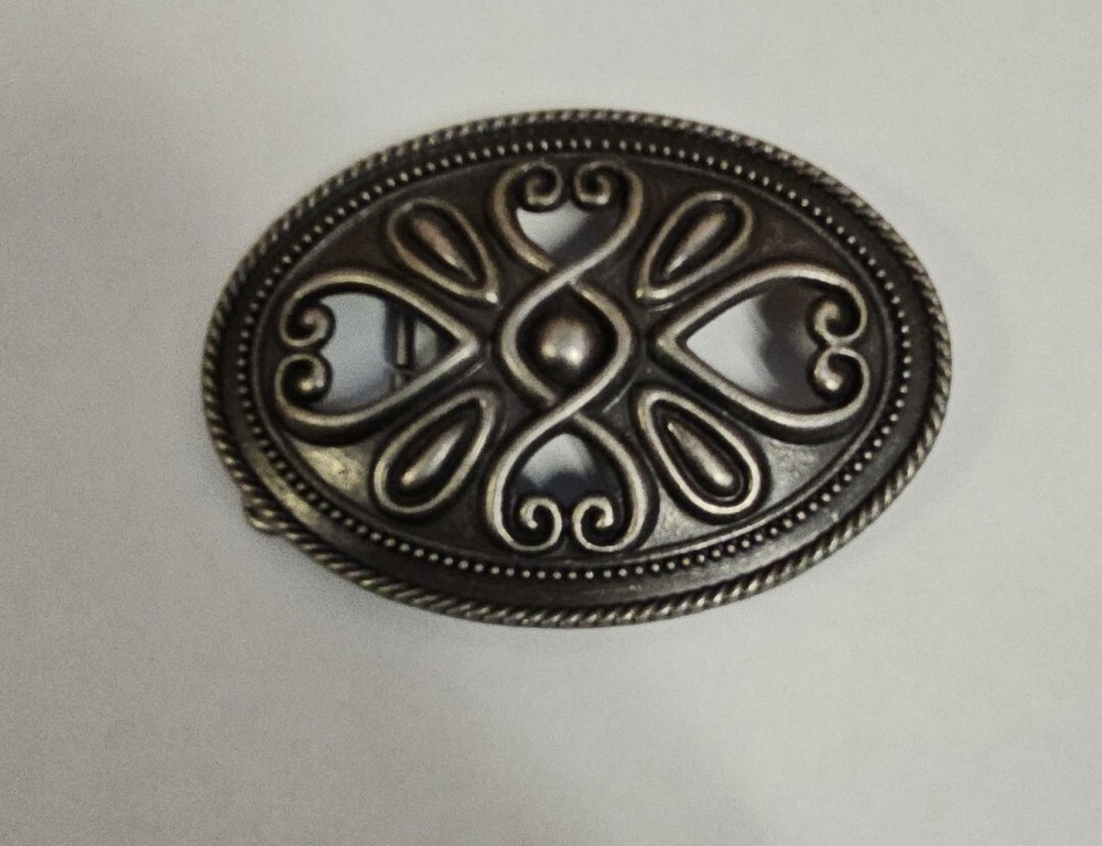 FLORAL ORNAMENTAL ART FASHION DESIGN BELT BUCKLE