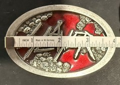 Slayer 2010 World Painted Blood Belt Buckle
