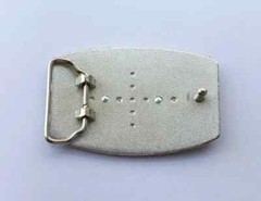 KISS Belt Buckle logo Chrome silver Gene Paul Ace Peter Zinc Alloy rock metal