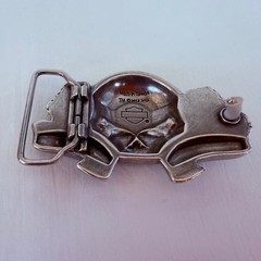 Harley-Davidson Belt Buckle Unisex Silver Sugar Skull 2013 Rose Biker Accessory