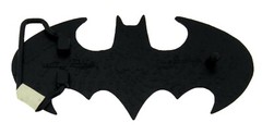 Batman belt buckle Halloween Costume DIE CUT JET BLACK DC Comics Men AUTHENTIC