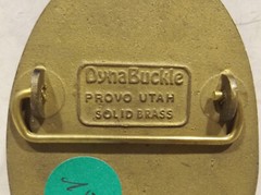 DynaBuckle Since 1945 Solid Brass Belt Buckle – Provo Utah 45 mm