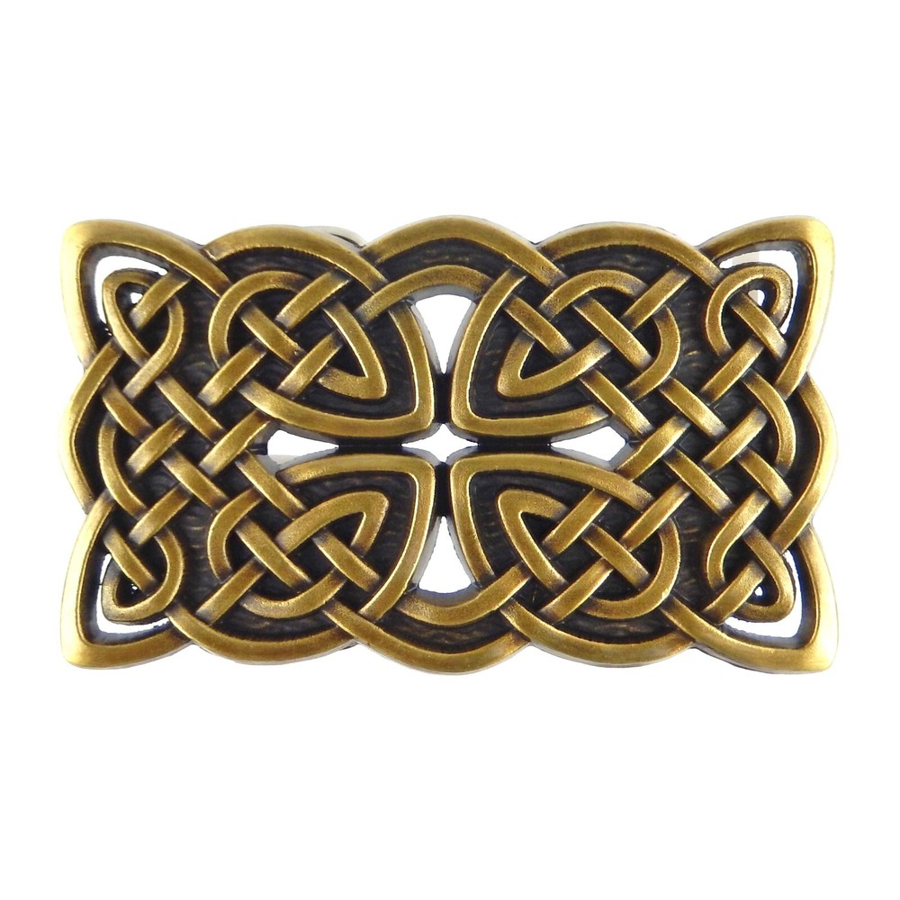 Men&rsquo;s Celtic Knots Cross Belt Buckle Antique Bronze Tone Fits 1.5 inch Belts