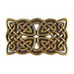 Men&rsquo;s Celtic Knots Cross Belt Buckle Antique Bronze Tone Fits 1.5 inch Belts