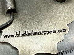 Firefighter Fireman Skull Wearing Helmet Promo Black Helmet Apparel Belt Buckle
