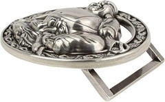 Buddha Belt Buckle Antique Silver – Asian Lucky Buckle Antique Style