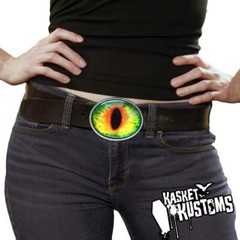 Cosplay Eyeball Belt Buckle – Taxidermy Halloween Handmade Buckle -34-E