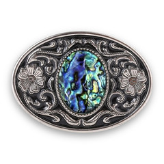 Bohemian Boho Turquoise Mens Belt Buckle – Vintage Western Cowboy Style Buckle