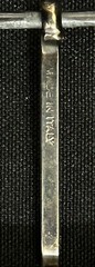 Silver With Copper Faceted Sides Mixed Metal Belt Buckle Vintage 2&Prime; W
