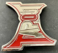 TAPOUT Logo Silver Tone & Red MMA Mixed Martial Arts Promo Belt Buckle Y2K