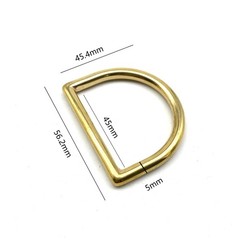 Premium Bag D Loop Seamless Gold D Ring 45mm lot