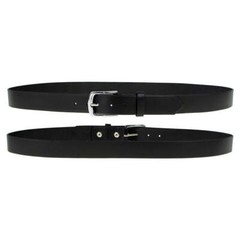 Milwaukee Leather MP7114 Men&rsquo;s Light Black Genuine Leather Belt with Interchange