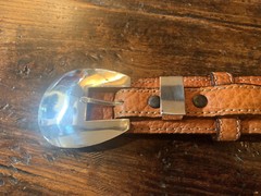 Very Navajo James Reid style Sterling Silver Belt Buckle 33-36-1.3/8-.75”🦬✅