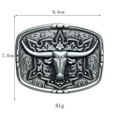 Multiple smooth brass alloy Western cowboy bronze belt buckle alloy plate