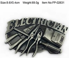 New Electrician tool tools Belt Buckle Metal More Trades Listed Plumber Mechanic