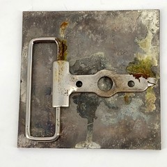 Rocky Mountain Philatelic Exhibitions Rompex Pioneer Wagon Belt Buckle Square