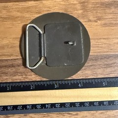 VTG Cancer Belt Buckle 2.5&Prime; Round Crab June – July Zodiac Sign Astrology
