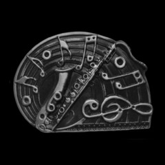 Saxophone Jazz Instrument Music Notes Belt Buckle Belts Buckles