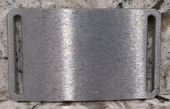 GRIP6 BELT BUCKLE – CLASSIC STYLE – RAW ALUMINIUM – 1.5 INCH WIDE