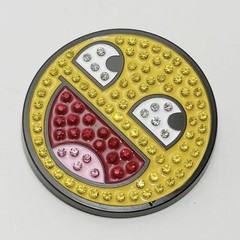 Epic Face Internet Meme Y2K Rhinestone Belt Buckle