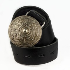 German silver belt buckle Viking Shield, warrior buckle, Scandinavian buckle