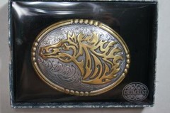 Crumrine Western Belt Buckle Antique Horse Head 38014