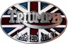 TRIUMPH A Breed Apart Metal Belt Buckle With Enamel Finish