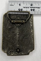 Cowboy Texas Long Horn Brown Metal Belt Buckle