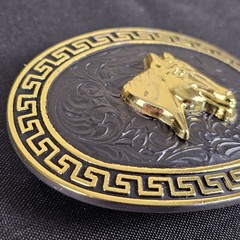 Horse Cowboy Western Style Belt Buckle Made In Mexico