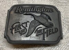 Remington Arms Co First in the Field Canadian Goose 1980 Belt Buckle Vintage