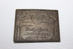 Budweiser Belt Buckle Vintage Anheuser-Busch Bronze Color Metal 3&Prime;