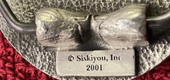 Vntg 2002 Alaska Iditarod Pewter Commemorative Belt Buckle Limited to 1049 B35
