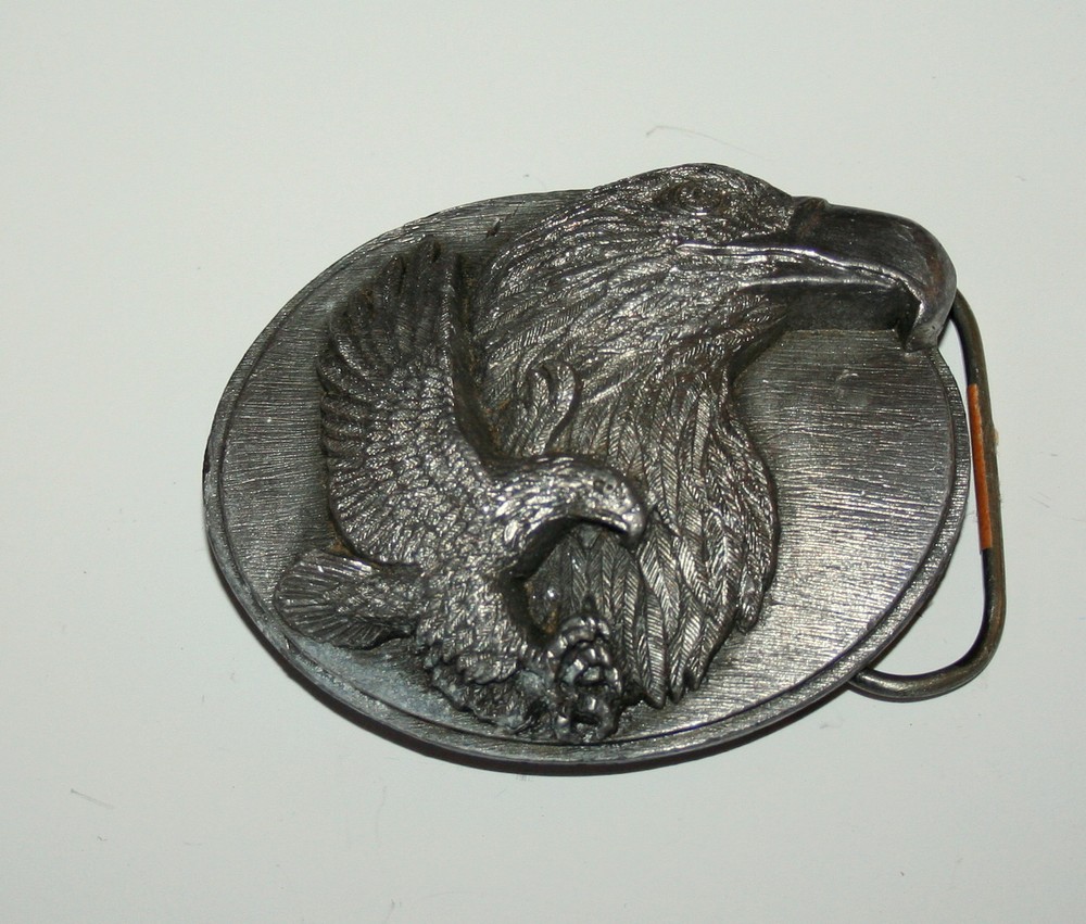 Vintage Siskiyou X-59 Bald Eagle In Flight Belt Buckle NOS 1990 New