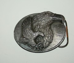 Vintage Siskiyou X-59 Bald Eagle In Flight Belt Buckle NOS 1990 New
