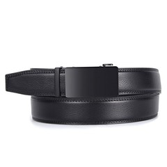 VATAN Men&rsquo;s Belt Leather Ratchet for 32&Prime; to 38&Prime; Waist Adjustable, Black