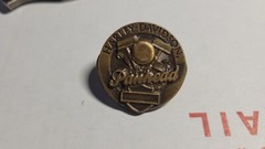 Vintage Harley Davidson #1 Wing Belt Buckle Panhead Pin Brass AMF Chopper Vest