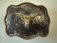 Montana Silversmiths Longhorn Southwestern Buckle Cowboy Western ￼