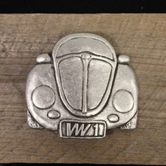 Belt buckle VW Beetle, retro car classic design for classic fans