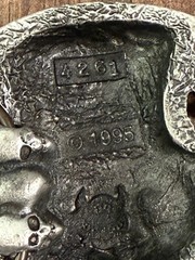 Men’s 1990’s Skull Tophat 8-ball Ace of Spades Belt Buckle Y2K Poker – Pool
