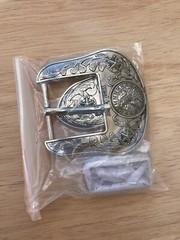 Western Buckle Set 3 Piece Rooster Buckle Star Buckle Hebilla Vaquero Gallo 1.5