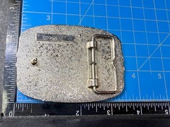 Flying Eagle Spreading Wings over the Mountain Scene Vintage Belt Buckle