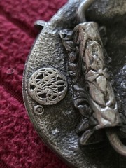 Vintage 1983 Bergamot Brass Works Model V-48 -Castle Unicorn Belt Buckle USA