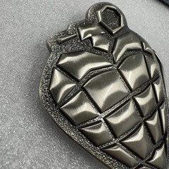 2004 Reprise Records Grenade Heart Belt Buckle Licensed Cinder Block Inc